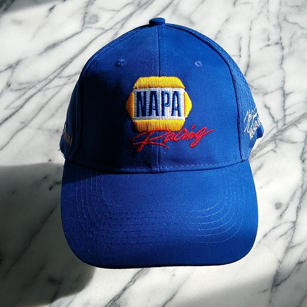 Trucker hat NASCAR Napa racing blue adjustable one size fits most